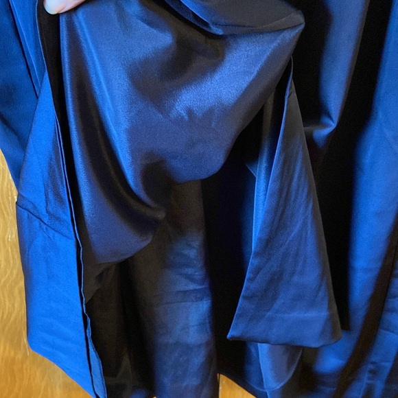 J Crew Midi Bottom Down Navy Blue Dress. Size 8 - Picture 9 of 16